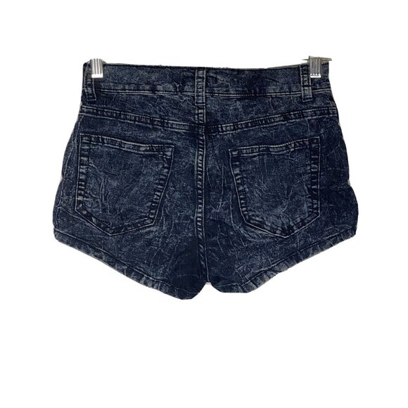 Forever 21 Stonewash Chambray Short Shorts 26 Booty - Picture 3 of 3